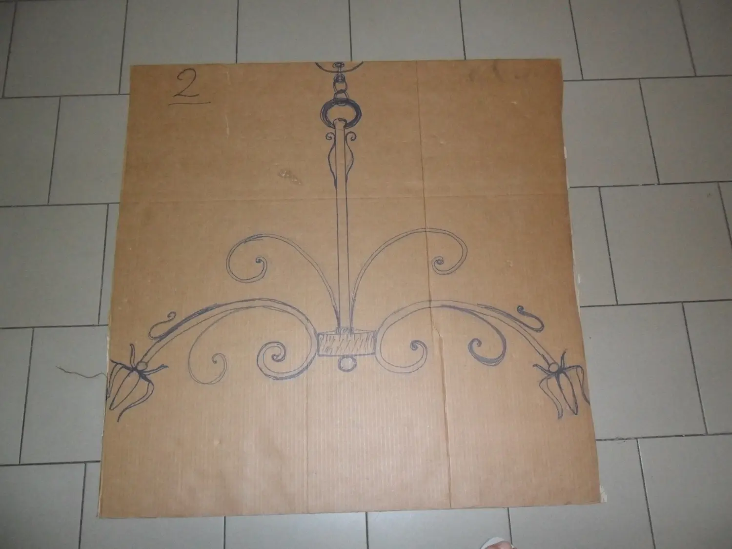 Disegno di un motivo in ferro battuto (foto 104)