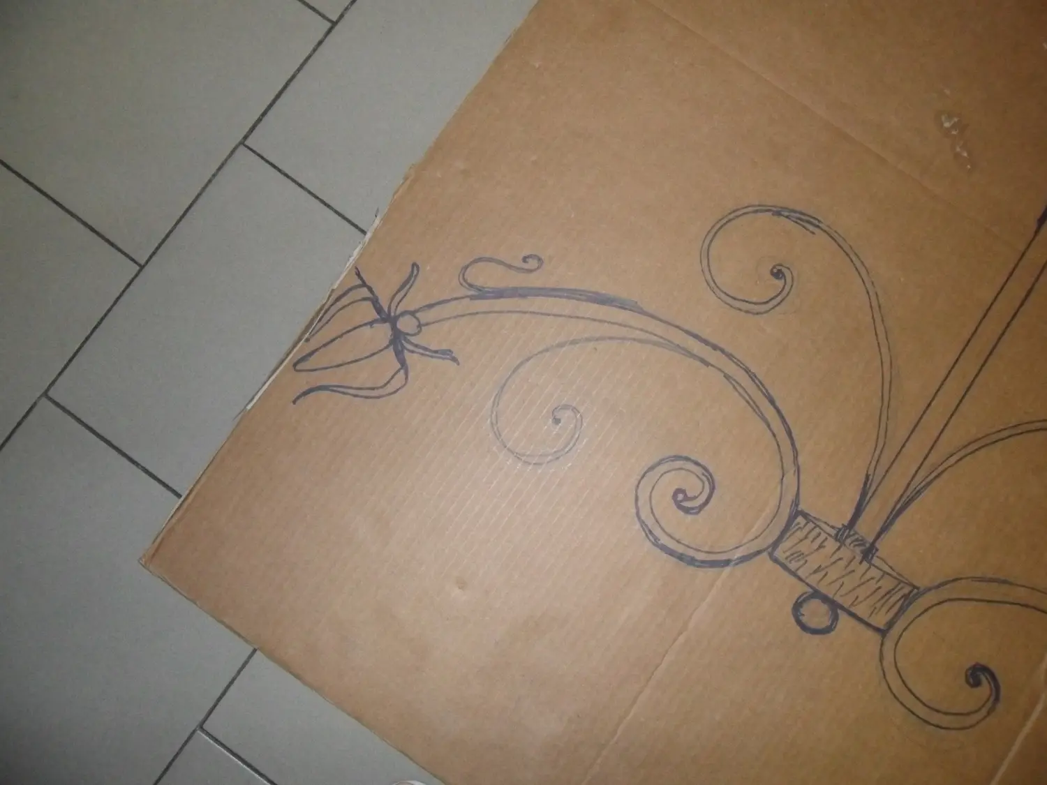 Disegno di un motivo in ferro battuto (foto 106)