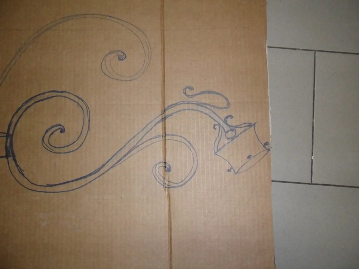 Disegno di un motivo in ferro battuto (foto 109)