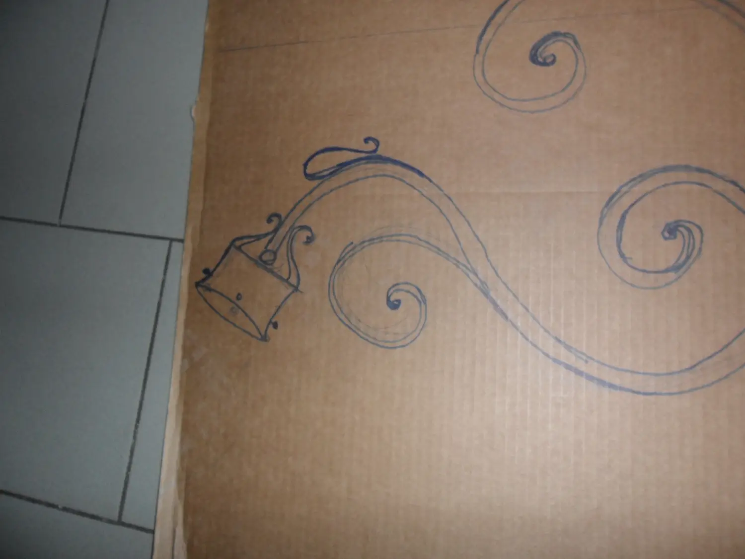 Disegno di un motivo in ferro battuto (foto 110)
