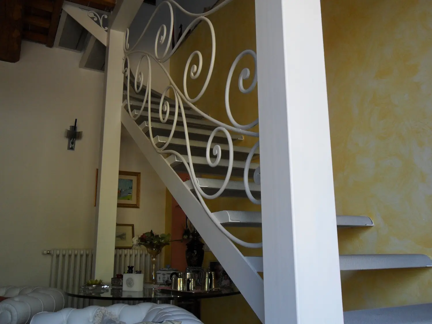Scala o ringhiera in ferro battuto (foto 115)