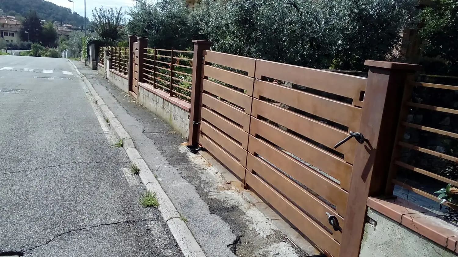 Pergola, tettoia o recinzione in ferro (foto 20)