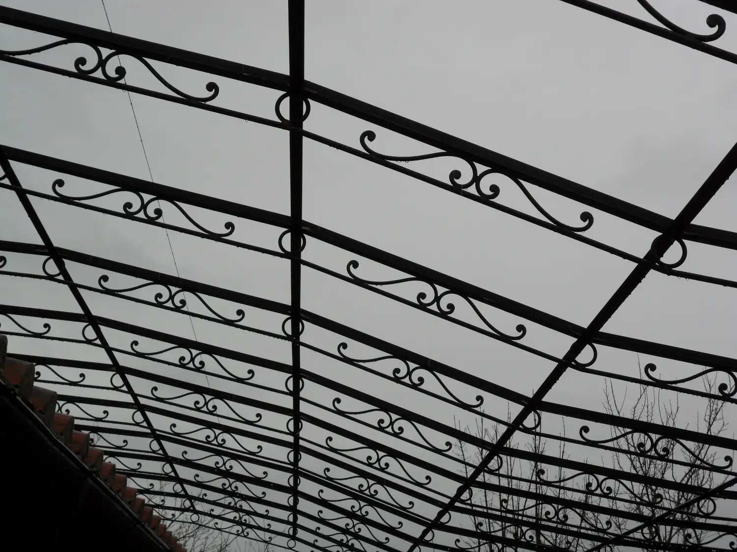 Pergola, tettoia o recinzione in ferro (foto 27)