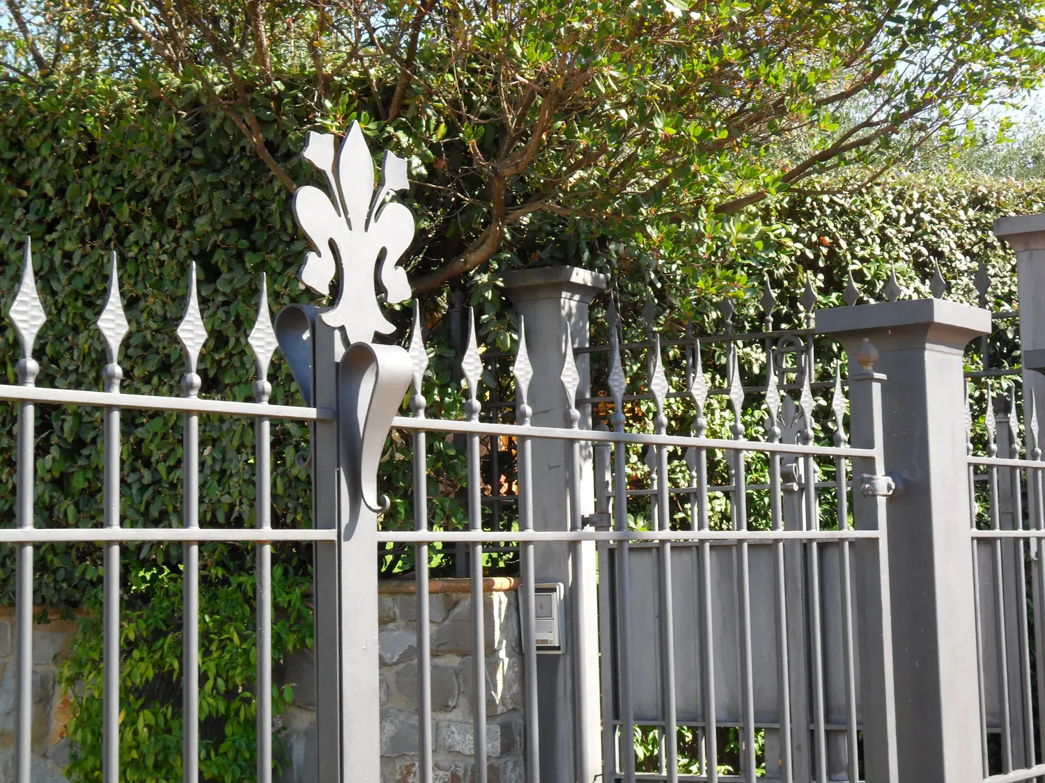 Pergola, tettoia o recinzione in ferro (foto 70)